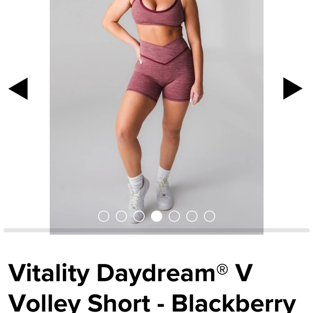 Vitality Daydream V Volley Short in Blackberry